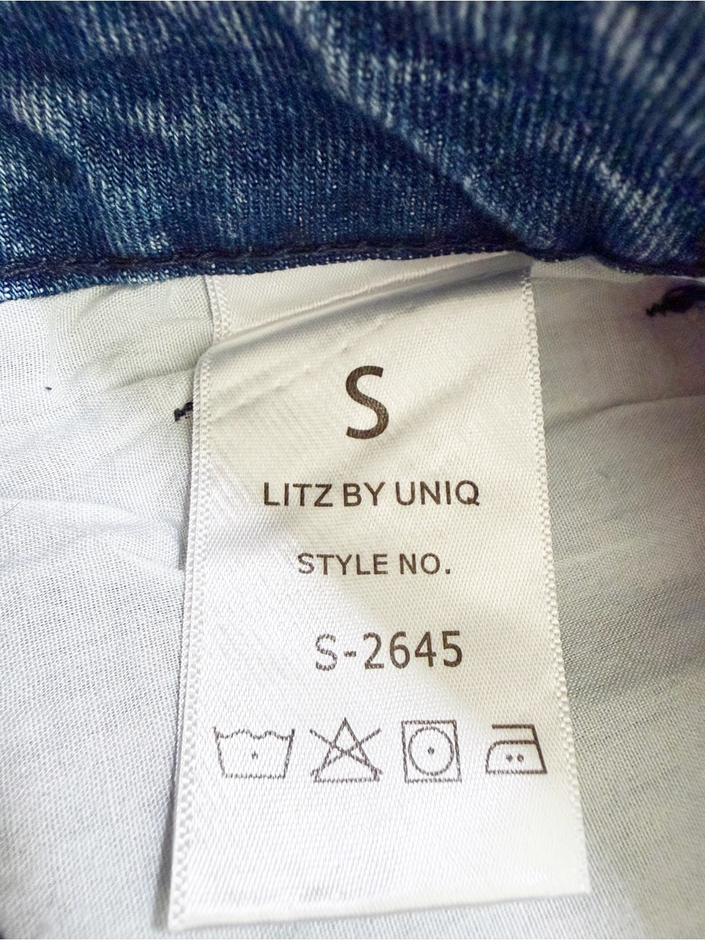 NEW Litz by Uniq Studded Denim Mini Skirt - Picture 9 of 10